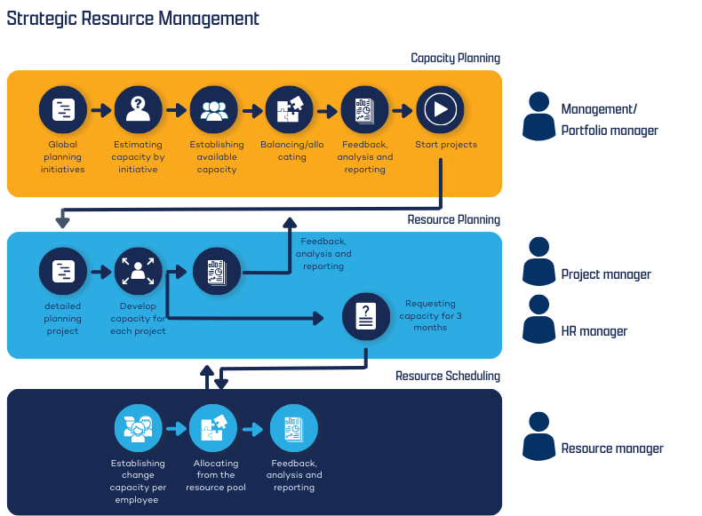 The roles involved in Strategic Resource Management - Fortes Change Cloud